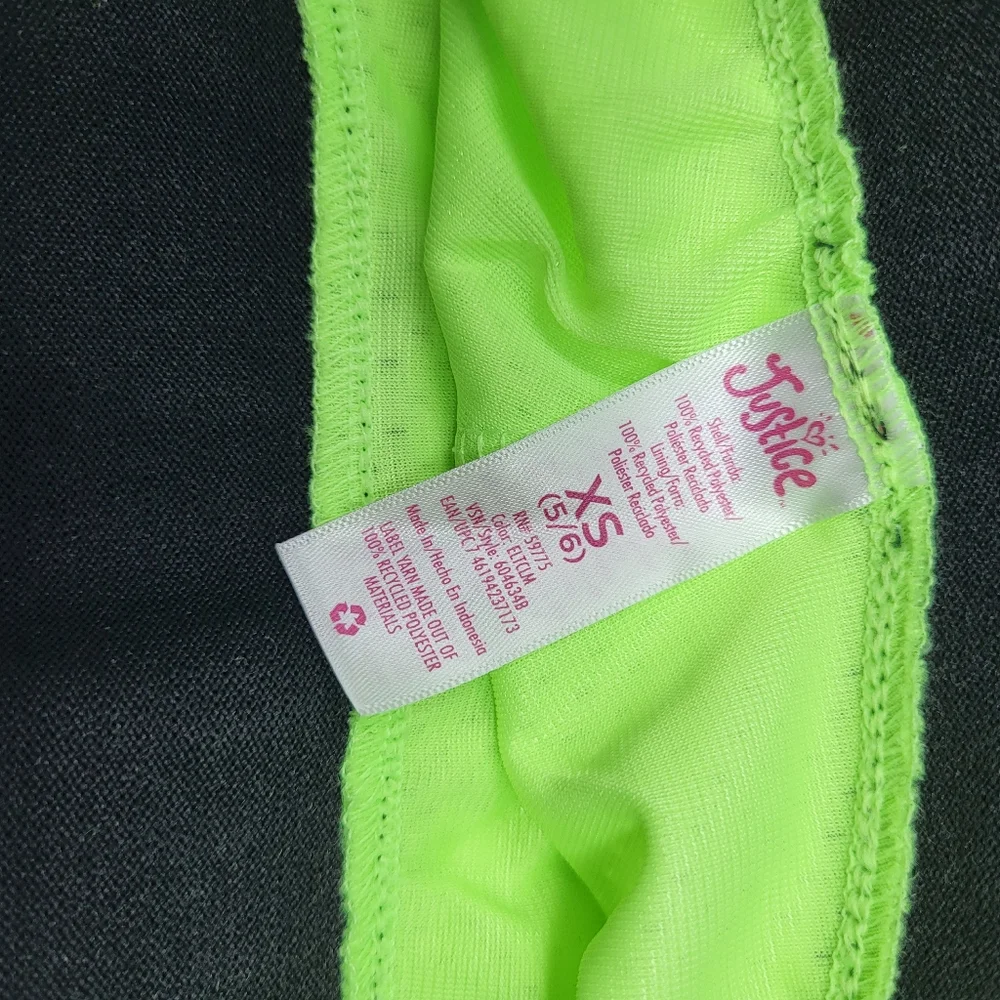 Justice Girls XS 4/5‎ Dolphin Mesh Activewear Shorts New Neon Green